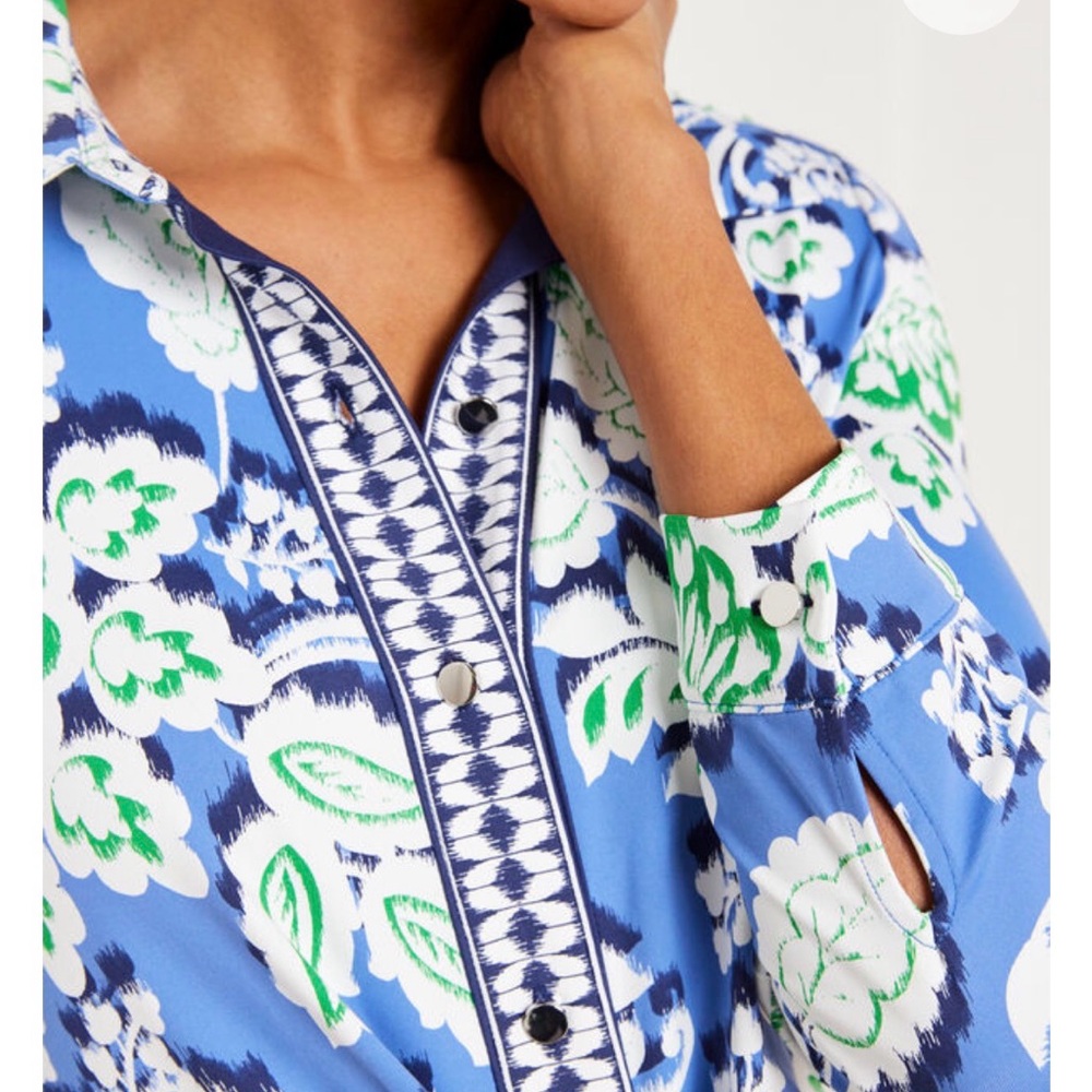 Talbots EFFORTLESS JERSEY TWIST SHIRTDRESS NWT - Picture 4 of 7